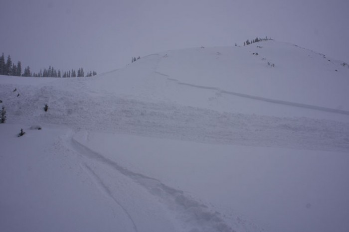 Skier triggered avalanche in the Anthracite Range on 