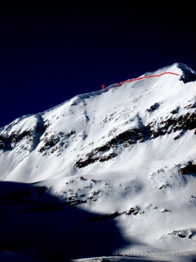Old crown likely from 1/20-1/21 cycle. SE aspect of Afley Peak. This one ran during Christmas cycle as well.