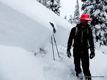 Natural persistent slab. Climax chutes