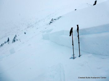 Natural persistent slab, SE aspect NTL.  Coon Basin